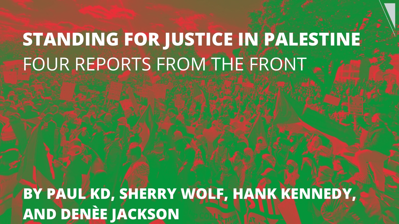 Standing for justice in Palestine - Tempest